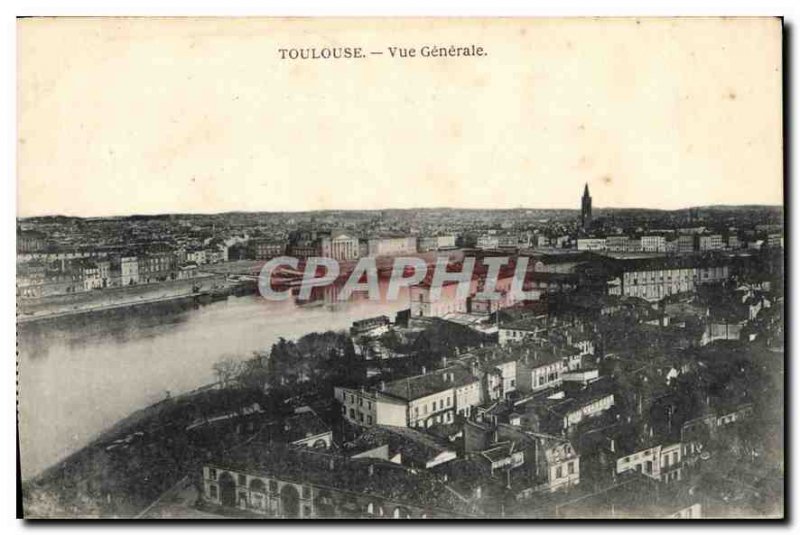 Postcard Old Toulouse Vue Generale