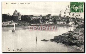 Old Postcard Pornic Port of Entry