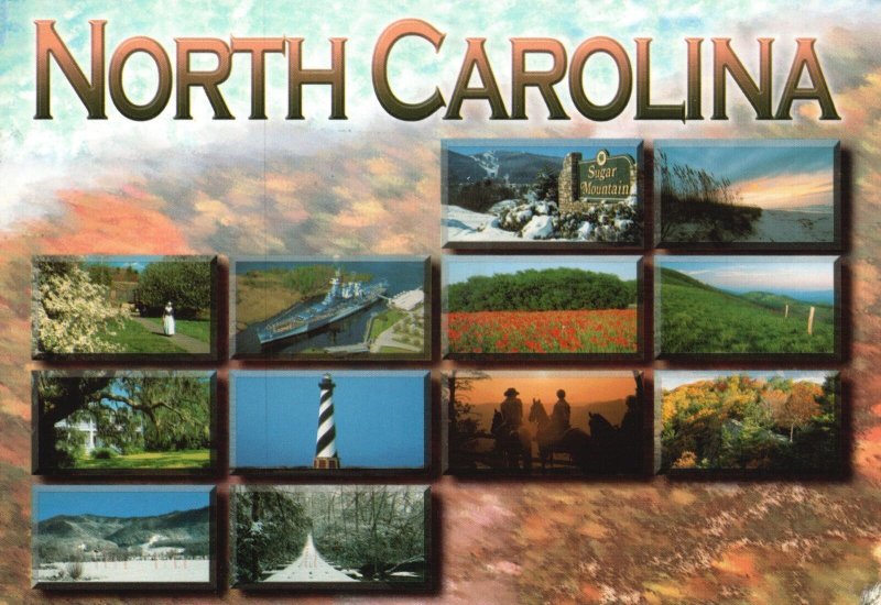 Postcard 2004 North Carolina Four Seasons Splendor Tourist Attractions ...