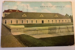 1900s New Filter Plant Water Company Louisville KY Kentucky Postcard