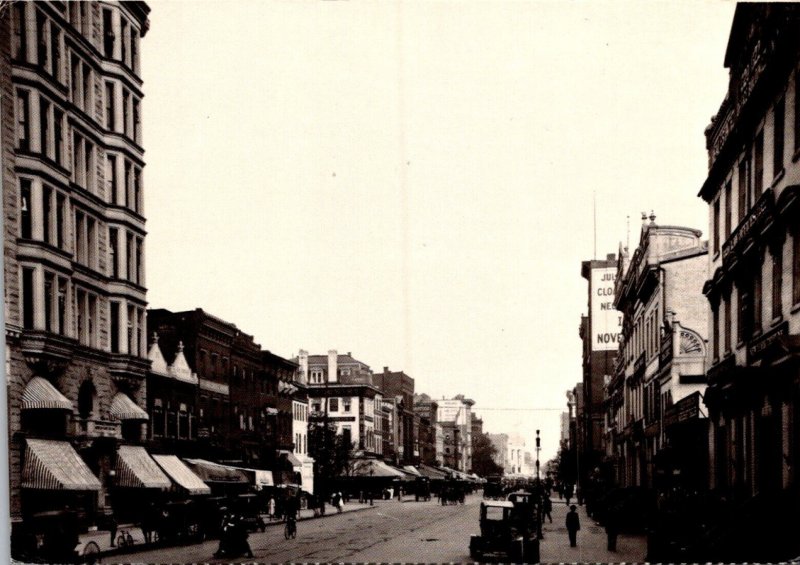 Washington D C F Street NW Looking East From 14th Street Circa 1906
