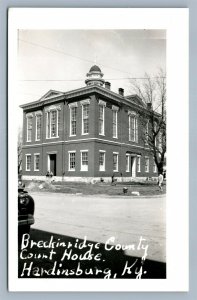 HARDINSBURG KY BRECKINRIDGE COUNTY COURT HOUSE VINTAGE REAL PHOTO POSTCARD RPPC