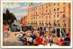 Grand Hotel Luna Venezia Italy IT Ocean Front View Postcard