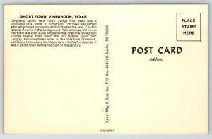 Vinegroon  Texas  Ghost town   Postcard