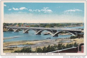 Texas International Bridge Between Laredo and Nuevo Laredo Mexico Curteich