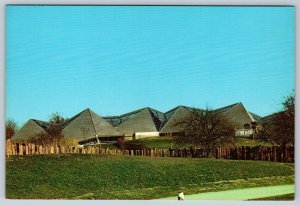 African Pavilion, Metro Toronto Zoo, Ontario, Canada, Chrome Postcard