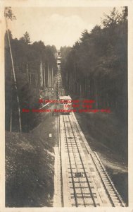 Germany, Baden Baden, RPPC, Drahtseilbahn, Incline Railroad, Merkurberghotel