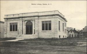 Canton NY Benton Library c1910 Postcard EXC COND