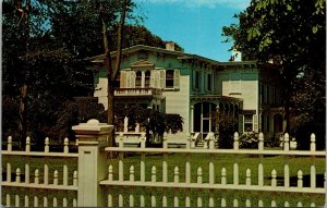 Historic Long Island Hannibal French House Sag Harbor New York NY Postcard VTG 