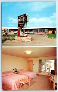 DICKEYVILLE, WI Wisconsin ~ Roadside PLAZA MOTEL 1959 Grant County Postcard