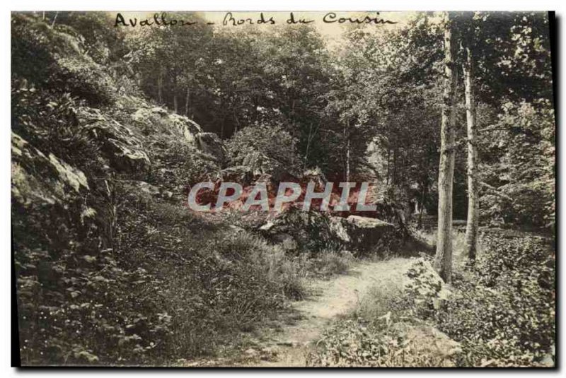 Old Postcard Avallon Edges Of Cousin