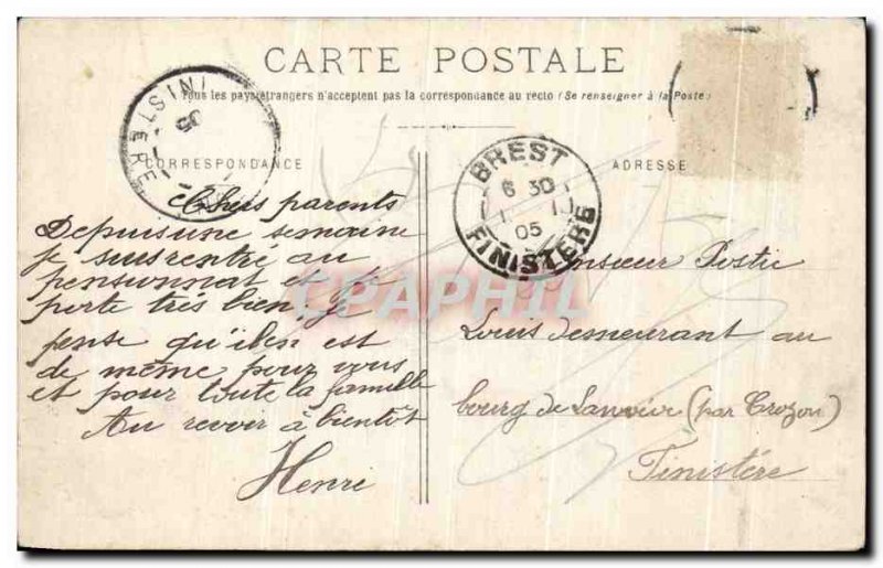 Postcard Old Brest Mayor Street Children