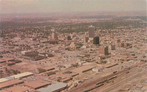 Amarillo Texas Aerial View 1960s Chrome Postcard Unused