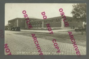 Grand Island NEBRASKA RPPC '19 DEPOT Train Station U.P. RR Union Pacific Railway