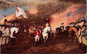 Surrender of Cornwallis John Trumbull Painting US Capitol UNP DB Postcard L11