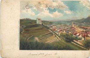 Gruss aus Kronstadt Brasso 1899 litho pictorial card Brasov Romania Transylvania