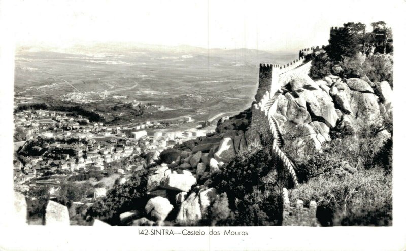 Spain Sintra Castelo dos Mouros RPPC 06.84