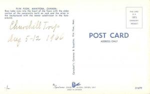 Flin Flon Manitoba Canada Birds Eye View Vintage Postcard J61222 