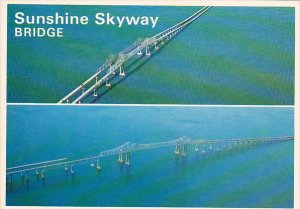 Old Sunshine Skyway Bridge Before and AfterTampa Bay Florida