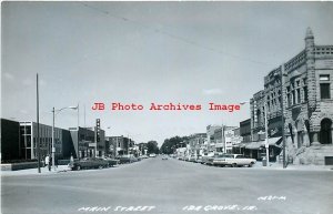 IA, Ida Grove, Iowa, RPPC, Main Street, Business Section, 60s Cars,Cook No M21-M