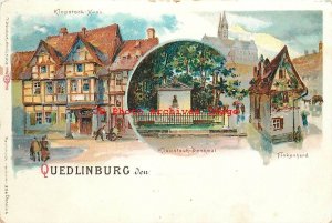 Germany, Quedlinburg, Multi-View Scenes, Litho, Th Wendisch No 206-4