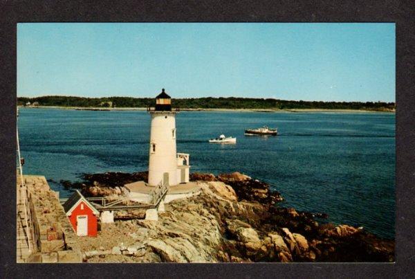 NH Fort Point Lighthouse Light Portsmouth New Hampshire Postcard Carte Postale