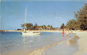 Beautiful Paradise Beach Nassau in the Bahamas 1957 