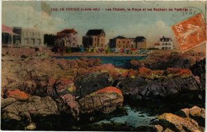 CPA Le CROISIC - Les Chalets la Plage et les Rochers de (587462)