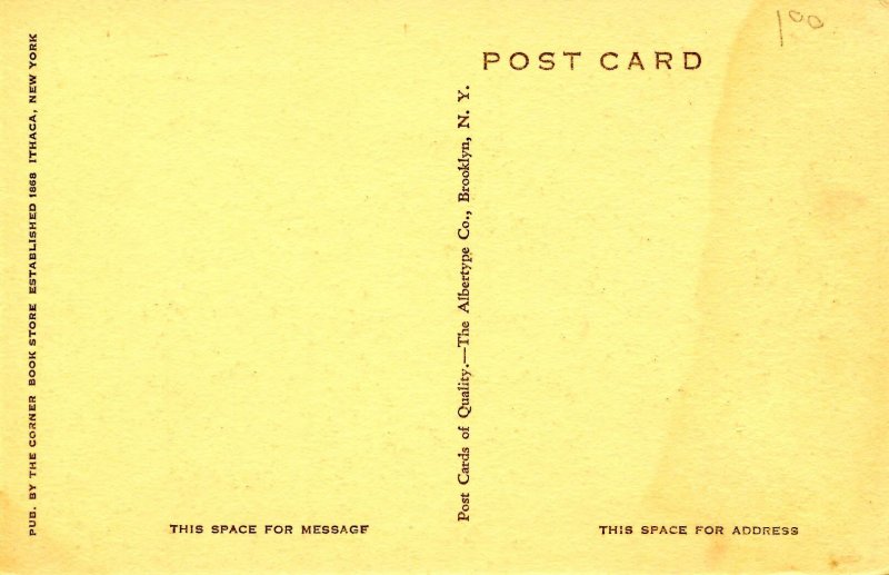 NY - Ithaca. Cornell University, Goldwin Smith Hall & Andrew Dickson White St...