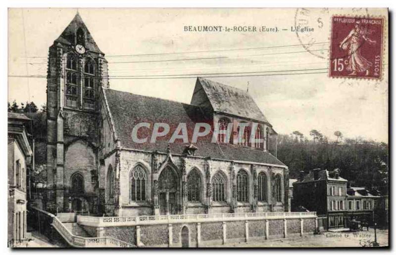 Old Postcard Beaumont Roger L & # 39Eglise