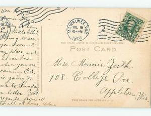 Divided-Back PARK SCENE Milwaukee Wisconsin WI hk8334