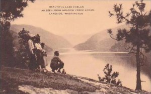 Washington Lakeside Beautiful Lake Chelan As Seen From Meadow Creek Lodge Artvue