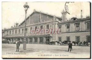 Marseille - La Gare St Charles - Old Postcard