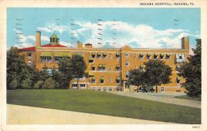 Indiana Pennsylvania Indiana Hospital Exterior View Antique Postcard J49857