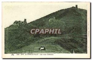 Old Postcard Surroundings of Ribeauville The three castles