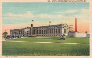 Vintage Postcard 1930's United States Penitentiary Atlanta Georgia R.& R. News