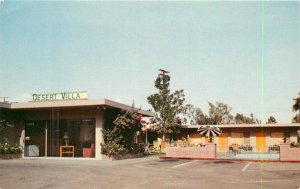 California Palm Springs Desert Villa Hotel 1950s Crocker Postcard 22-5544