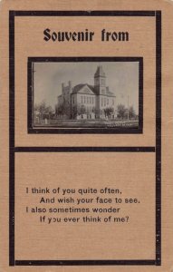 J75/ Hallock Minnesota RPPC Postcard c1910 Court House Building 244