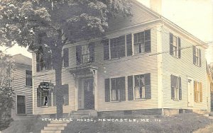 Newcastle ME Newcastle House Real Photo Postcard