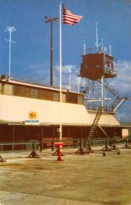 Wake Island Micronesia Terminal Building Street View Vintage Postcard K90550