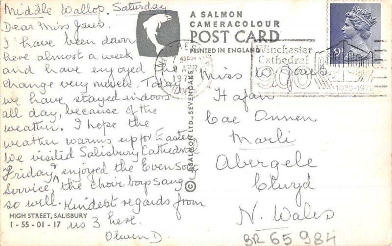 BR65984 high street salisbury   uk 14x9cm