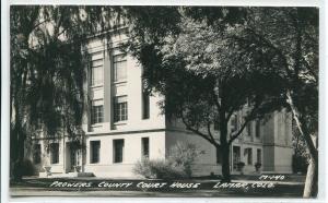 Court House Lamar Colorado 1950s Real Photo postcard