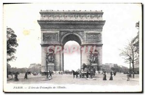 Postcard Old Paris Triomphe Etoile Arc