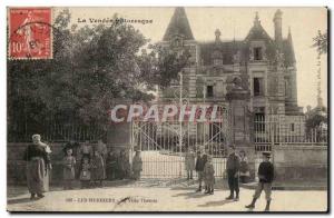 Les Herbiers Old Postcard Villa Themis