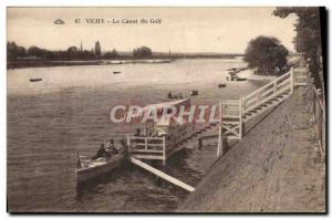 Old Postcard Vichy The Canoe Du Golf