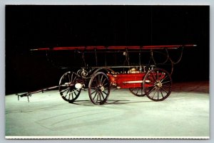 Fire Truck Engine - Fireman Postcard - New York State Museum - Albany