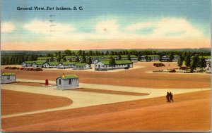 Vtg 1950s General View Fort Jackson Columbia South Carolina SC Army Postcard