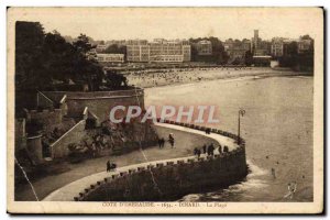 Old Postcard Dinard Cote D & # 39Emeraude Beach