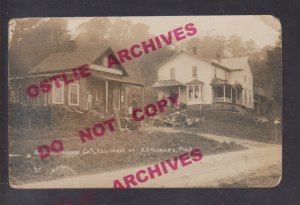 Richford NEW YORK RPPC c1910 HARNESS SHOP Maker Posing ADVERTISING nr Ithaca