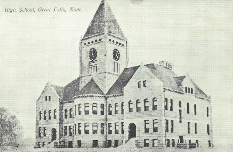 POSTCARD HIGH SCHOOL GREAT FALLS MONTANA